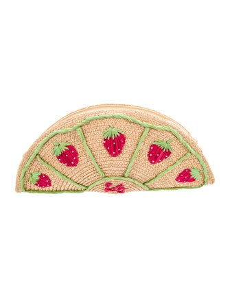 Lulu Guinness Raffia Clutch