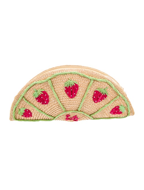 Lulu Guinness Raffia Clutch