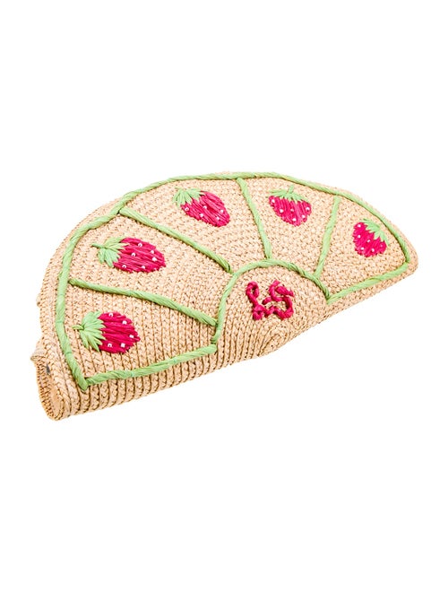Lulu Guinness Raffia Clutch