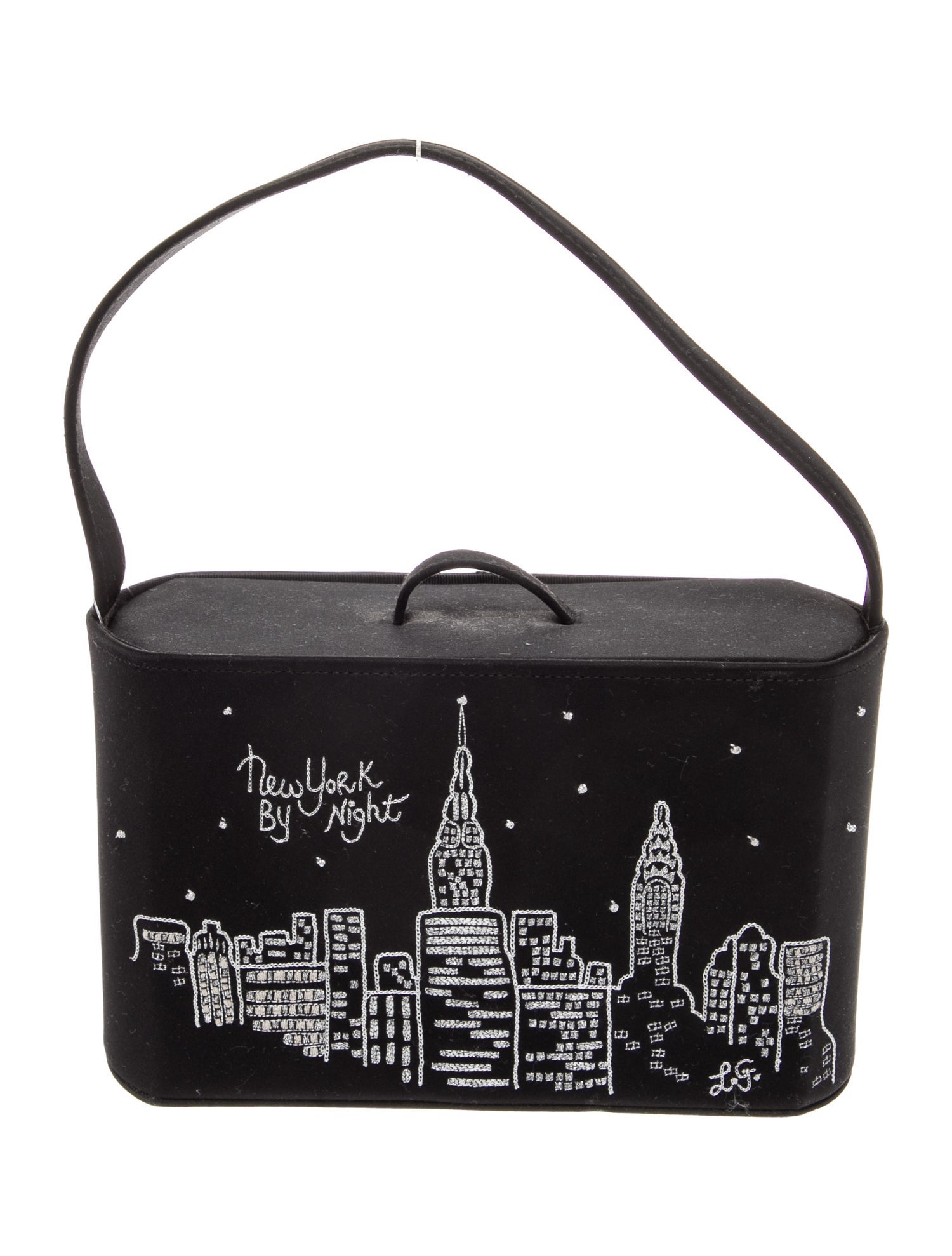 Lulu Guinness Satin Top Handle Bag