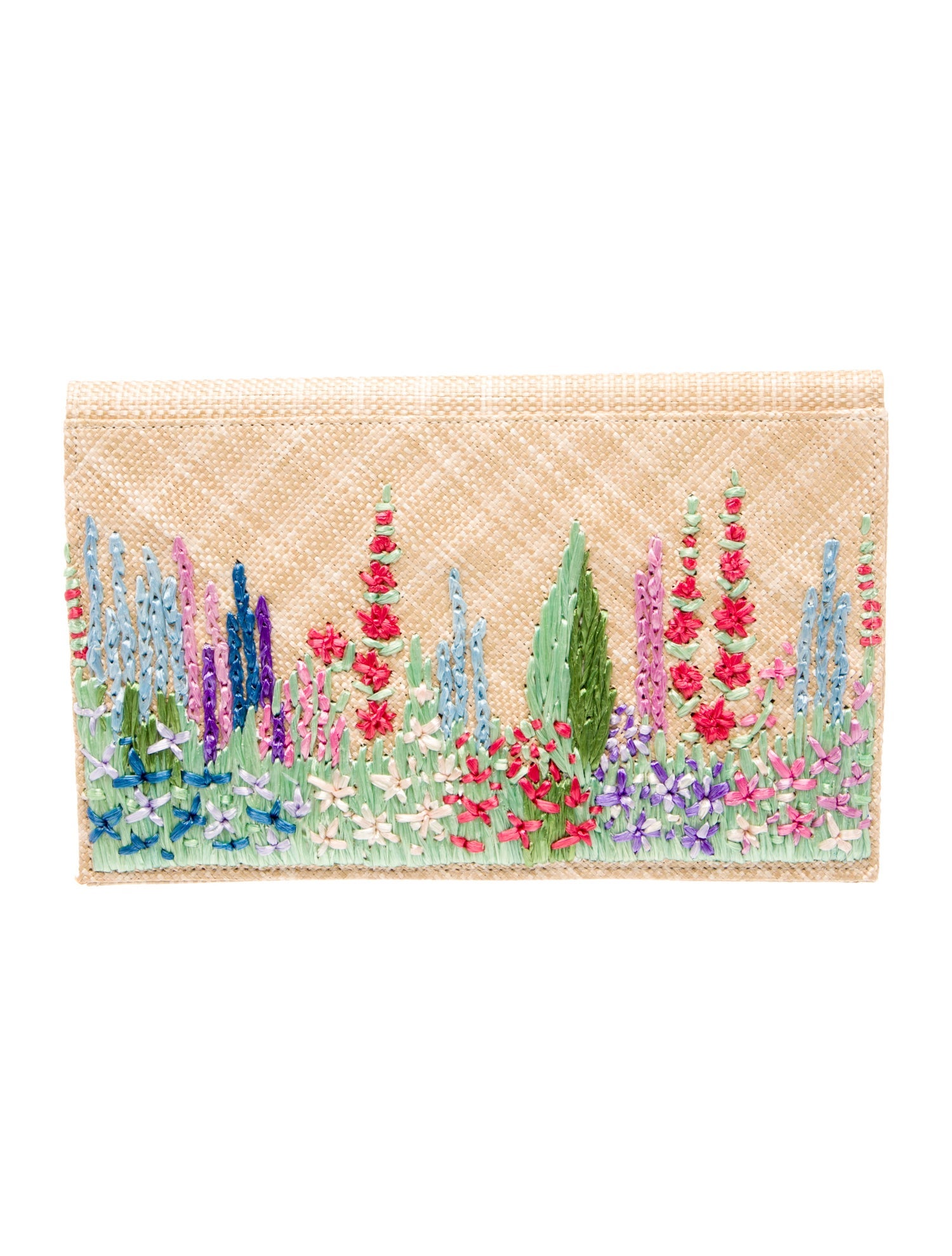 Lulu Guinness Straw Clutch