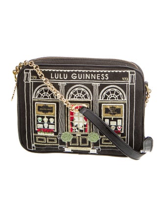 Lulu Guinness Canvas Shoulder Bag
