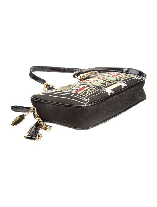 Lulu Guinness Canvas Shoulder Bag