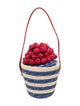 Lulu Guinness Raffia Top Handle Bag