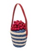 Lulu Guinness Raffia Top Handle Bag