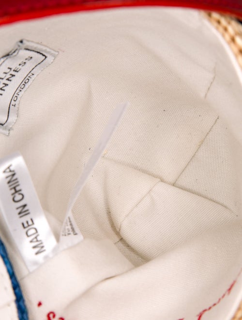 Lulu Guinness Raffia Top Handle Bag