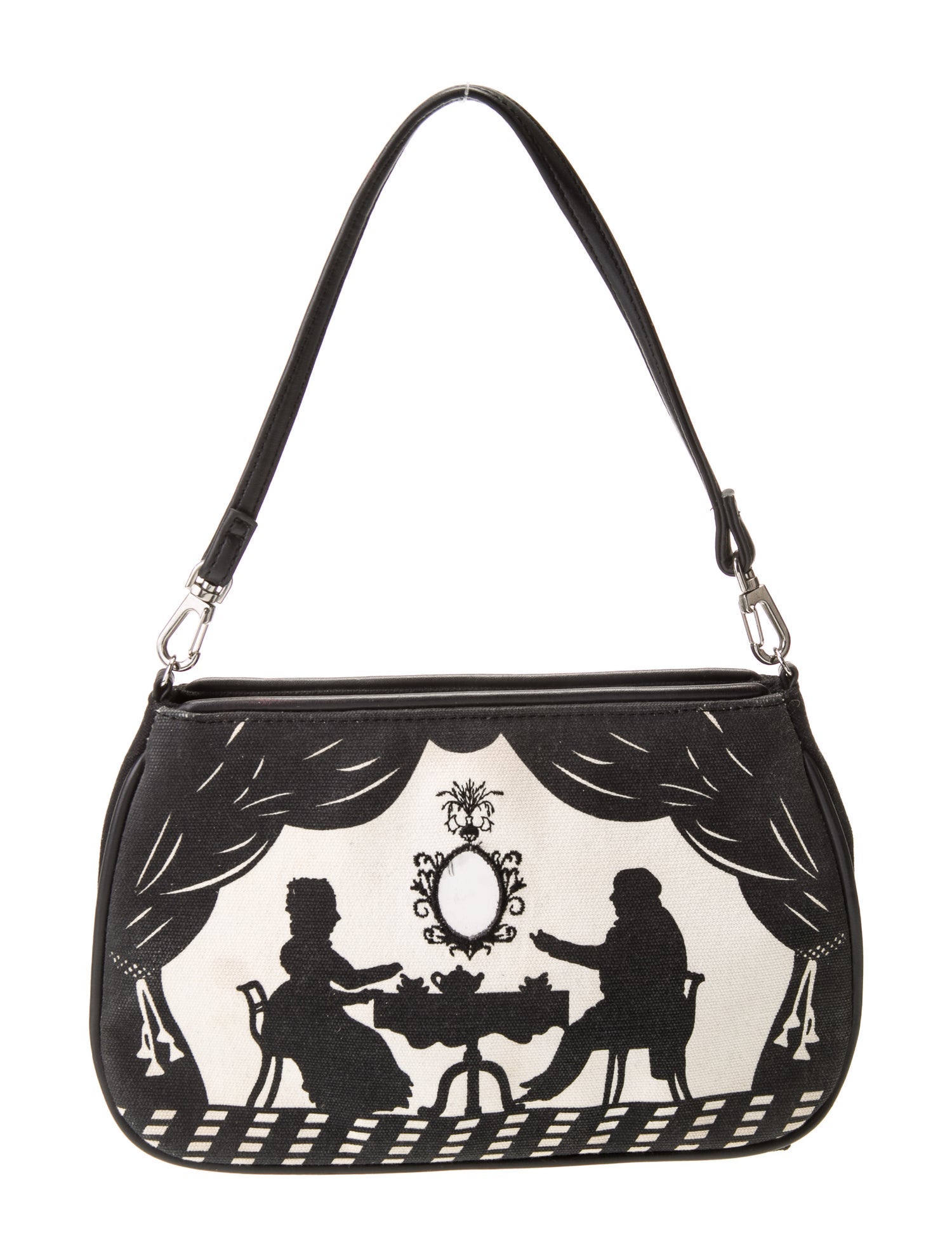 Lulu Guinness Canvas Shoulder Bag