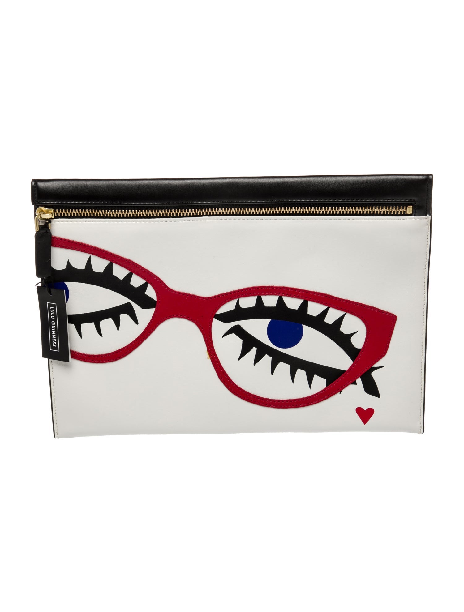 Lulu Guinness Leather Clutch w/ Tags