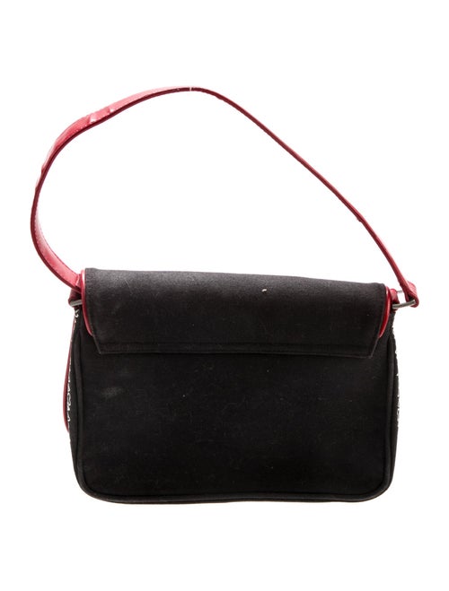 Lulu Guinness Canvas Top Handle Bag