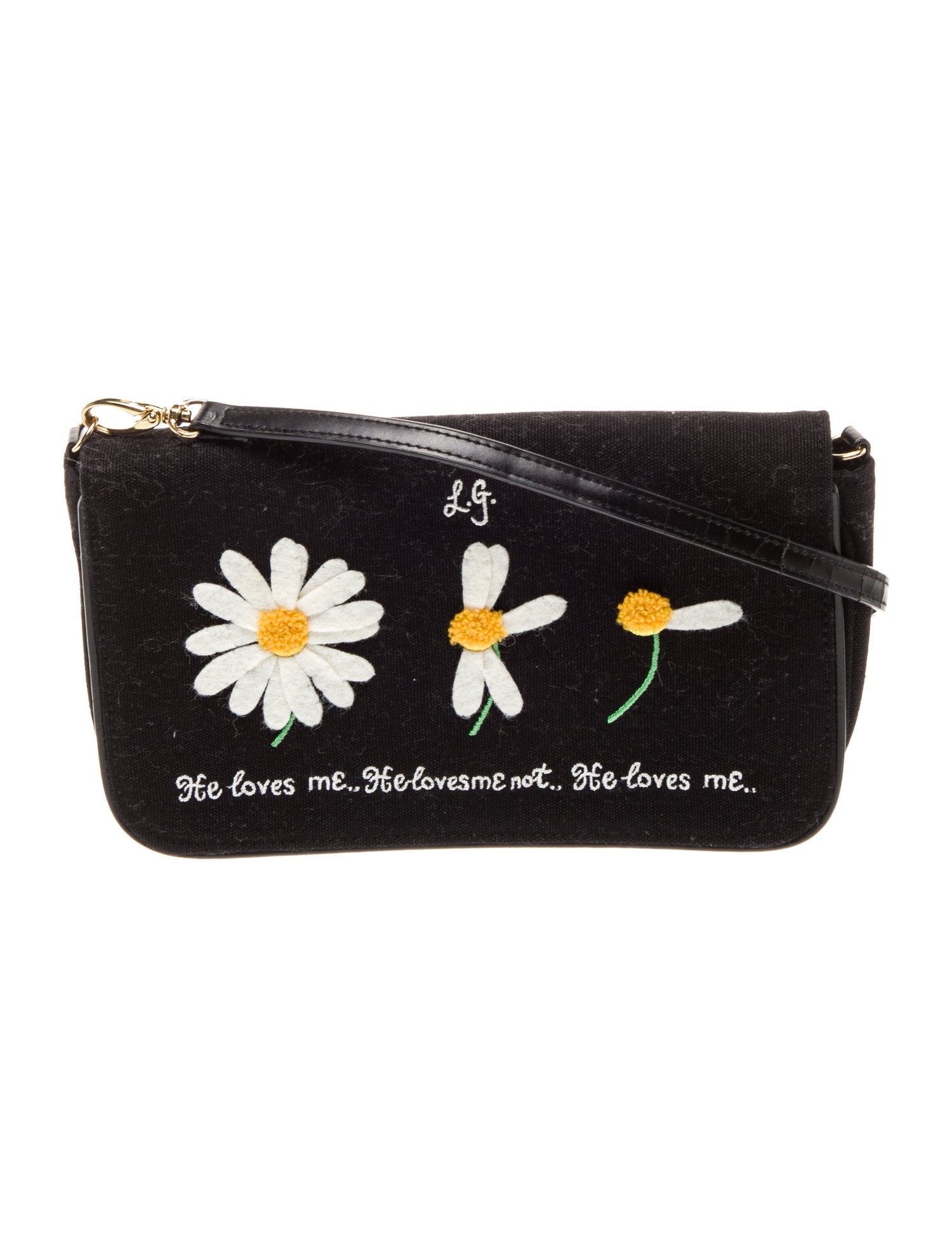 Lulu Guinness Canvas Shoulder Bag