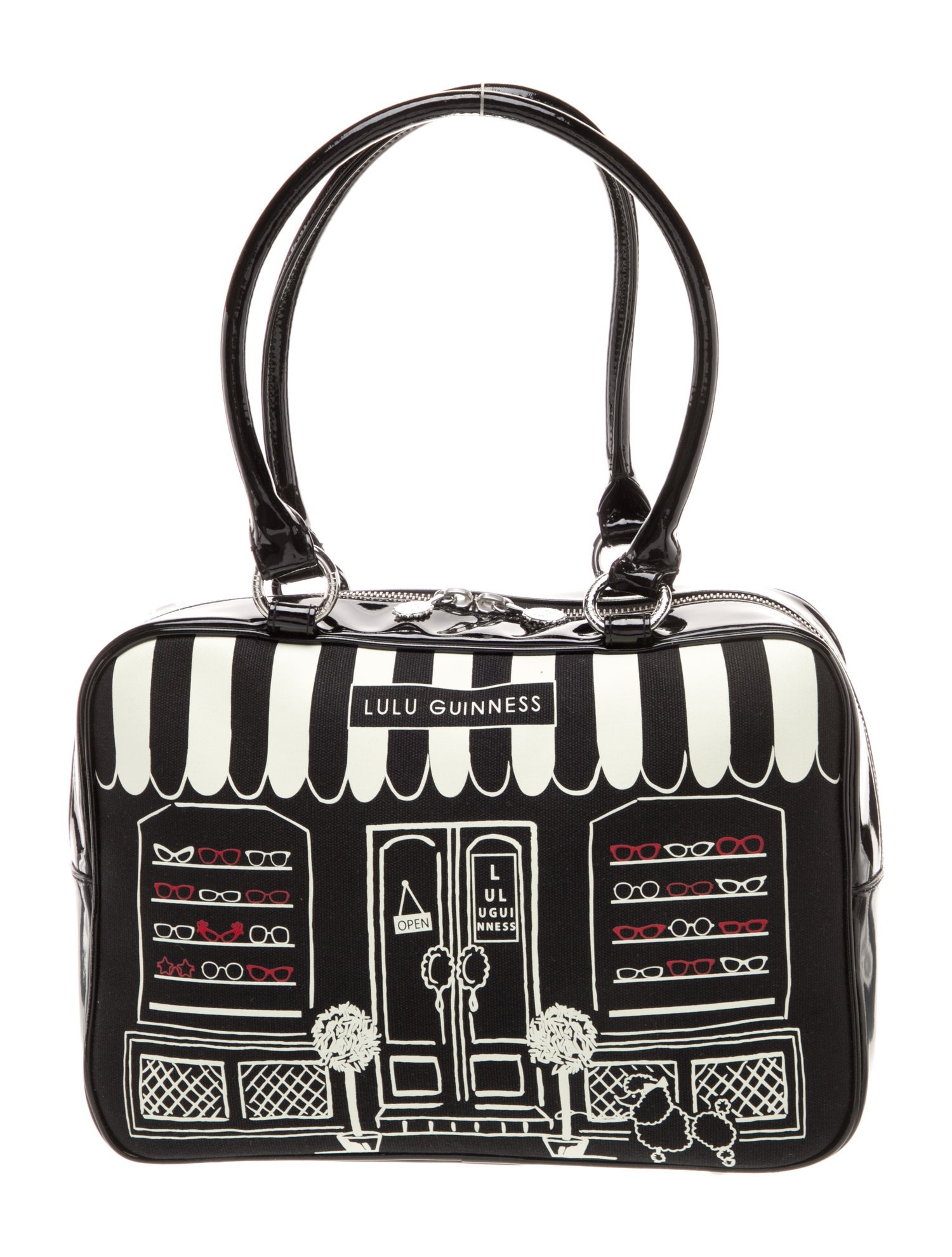 Lulu Guinness Patent Leather Shoulder Bag w/ Tags