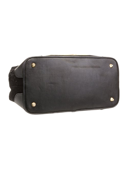 Lulu Guinness Canvas Top Handle Bag