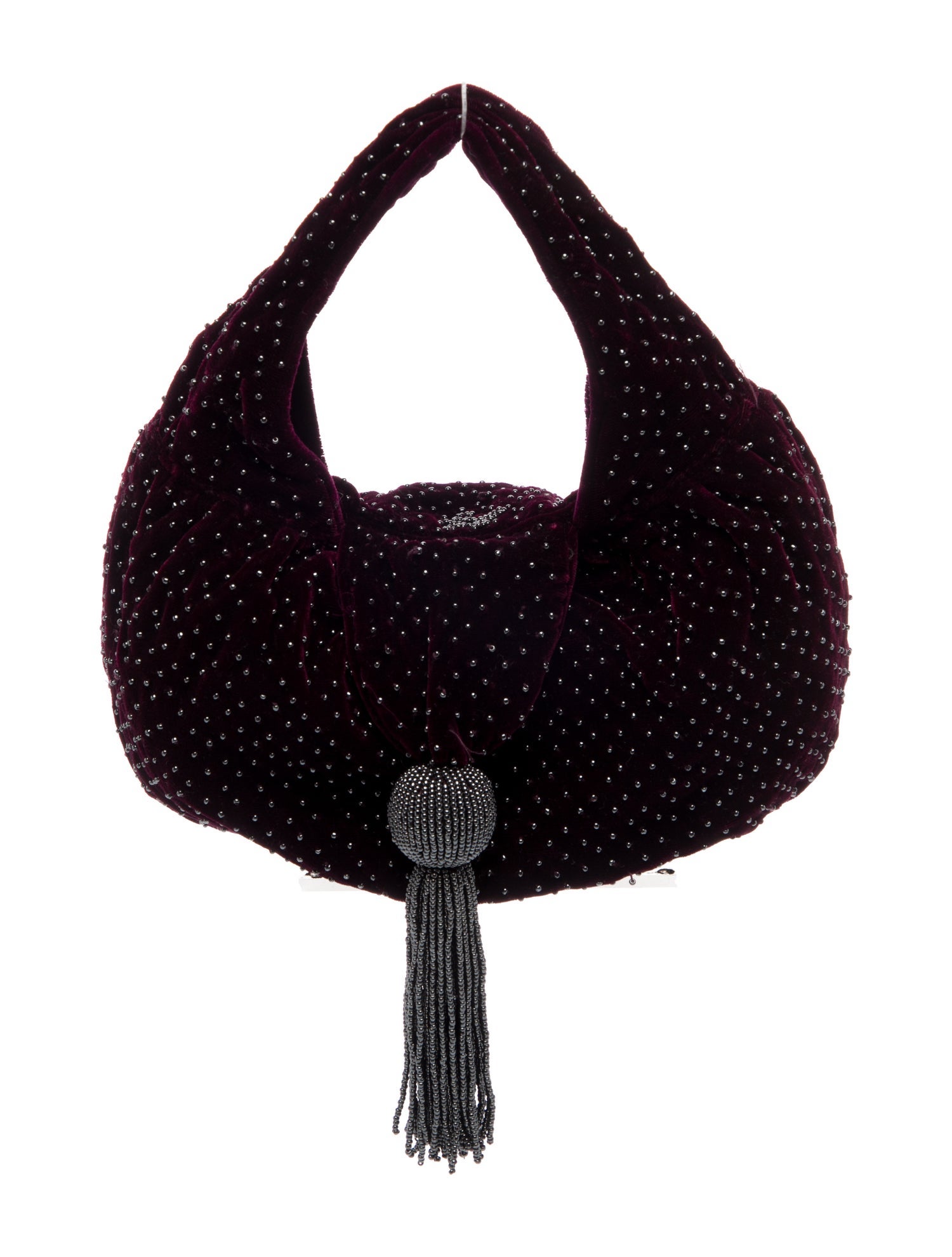 Lulu Guinness Velvet Top Handle Bag
