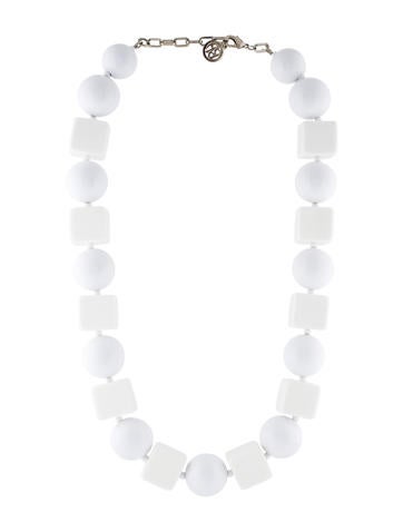 Ben-Amun Bead Strand Geometric Resin Necklace