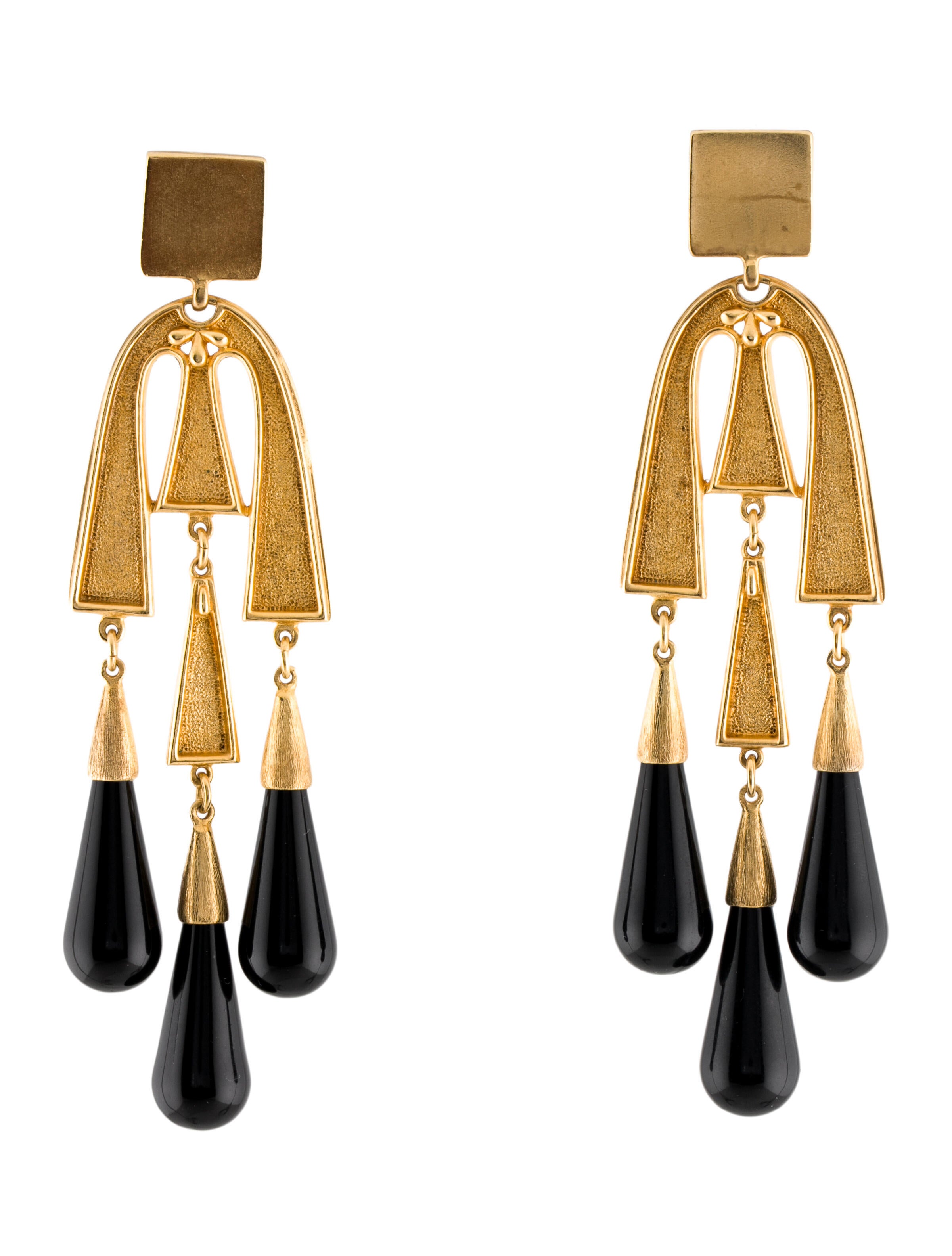DoNotUse1030 Jose & Maria Barrera Pearl Chandelier ClipOn Earrings