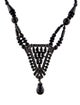 Ben-Amun Crystal & Resin Bead Strand Pendant Collar Necklace