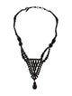 Ben-Amun Crystal & Resin Bead Strand Pendant Collar Necklace