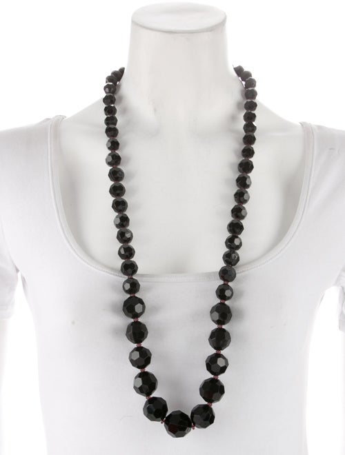 Ben-Amun Resin Graduated Bead Strand Necklace