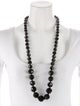 Ben-Amun Resin Graduated Bead Strand Necklace