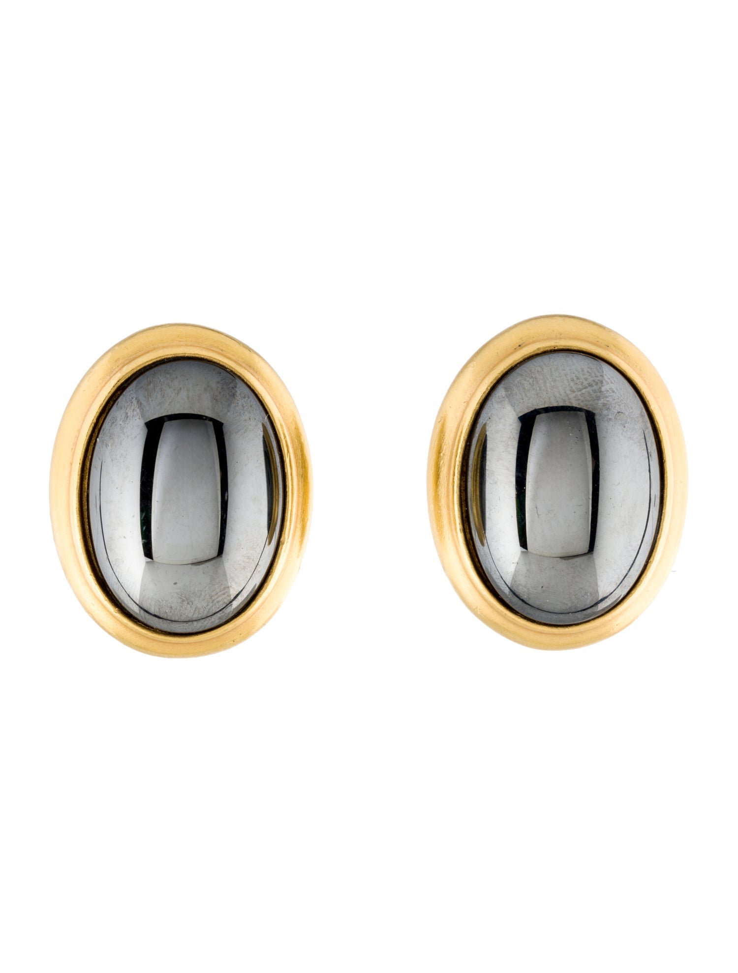 Ben-Amun Two-Tone Clip-On Earrings
