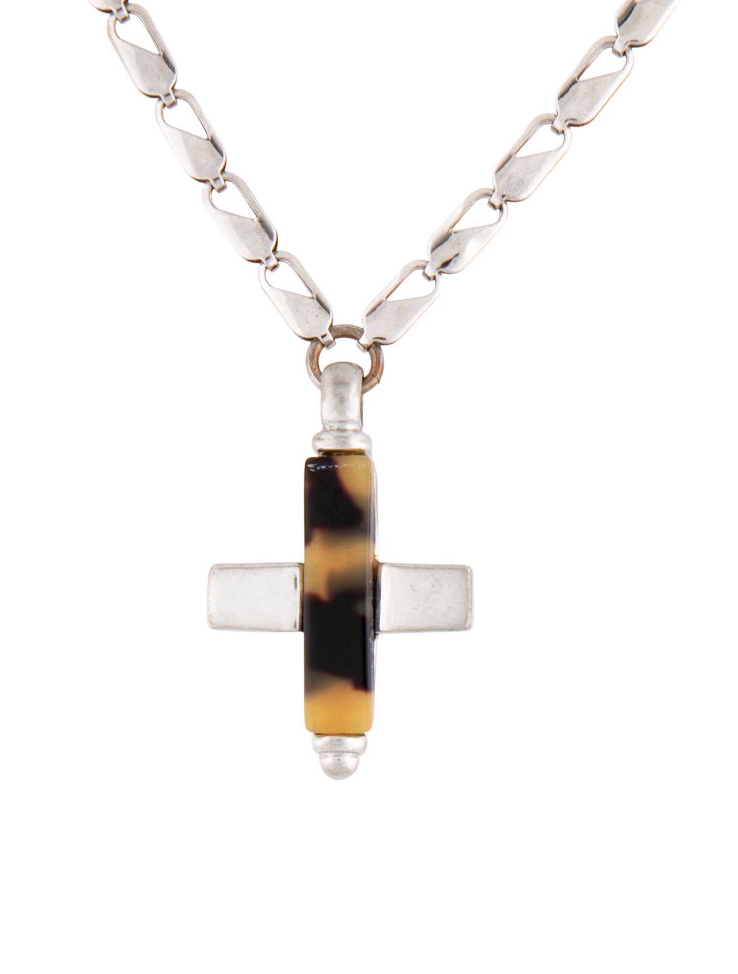 Ben-Amun Resin Cross Pendant Necklace