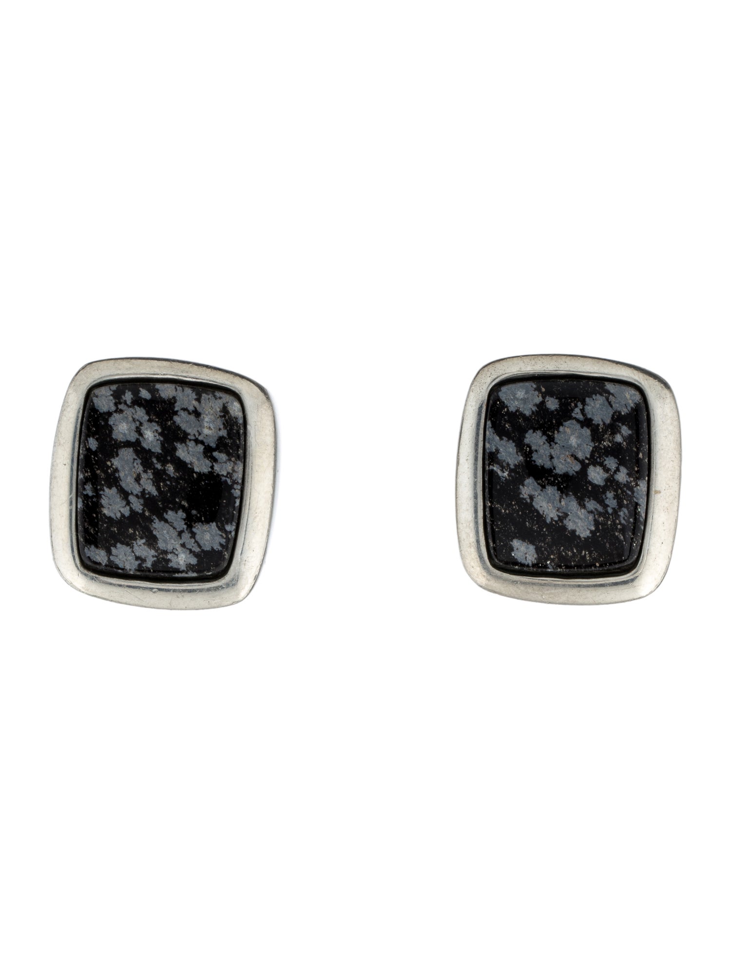 Ben-Amun Resin Square Clip-On Earrings