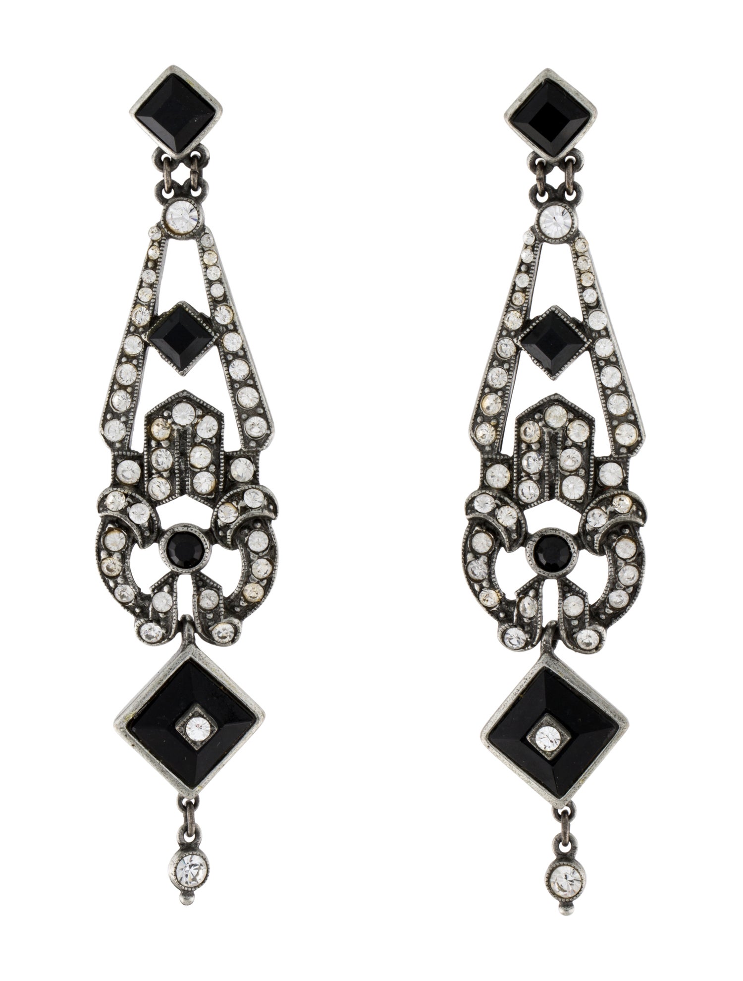 Ben-Amun Crystal & Resin Drop Earrings