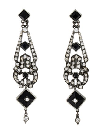 Ben-Amun Crystal & Resin Drop Earrings