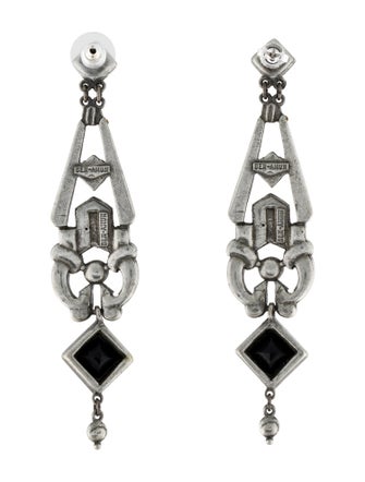 Ben-Amun Crystal & Resin Drop Earrings
