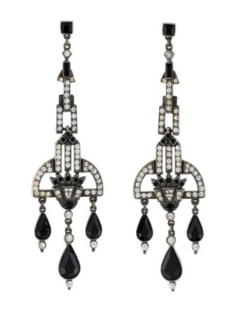 Ben-Amun Crystal Chandelier Drop Earrings