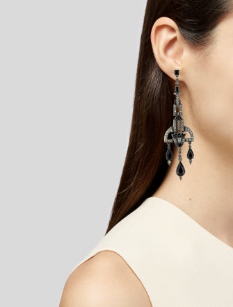 Ben-Amun Crystal Chandelier Drop Earrings