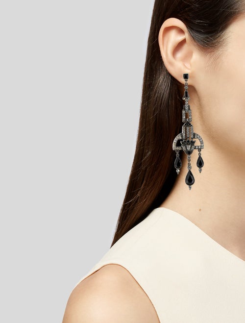 Ben-Amun Crystal Chandelier Drop Earrings