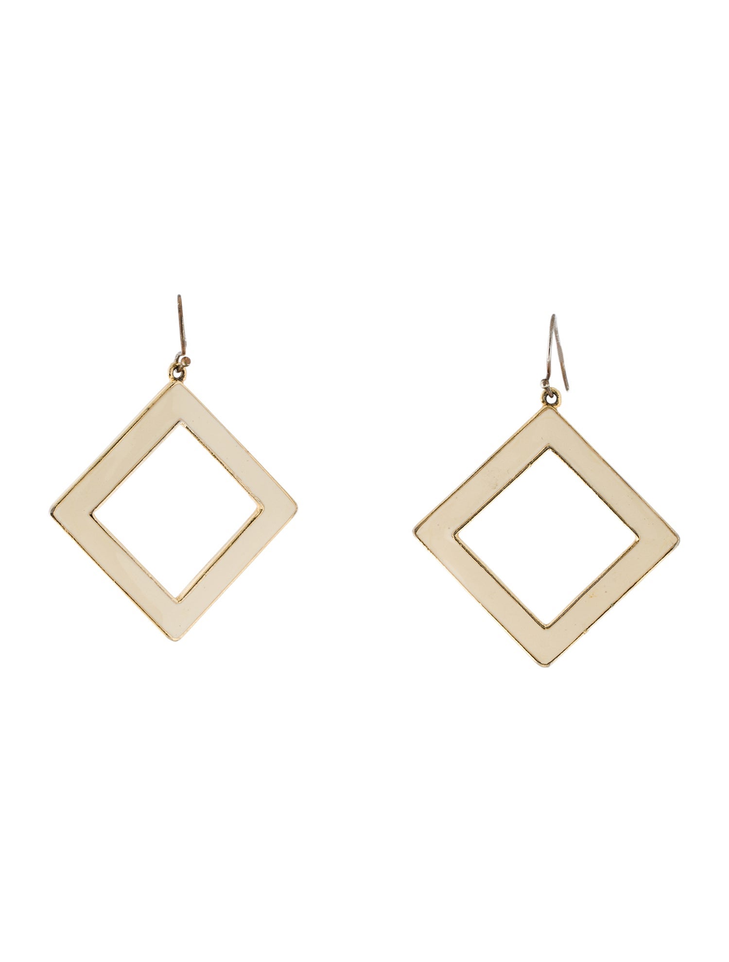 Ben-Amun Enamel Square Shaped Drop Earrings