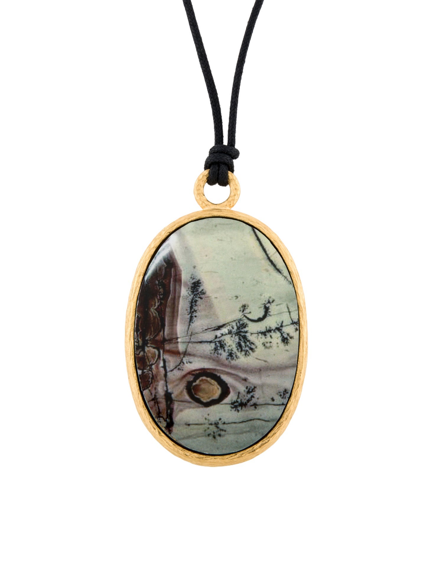 Ben-Amun Painted Pendant Necklace