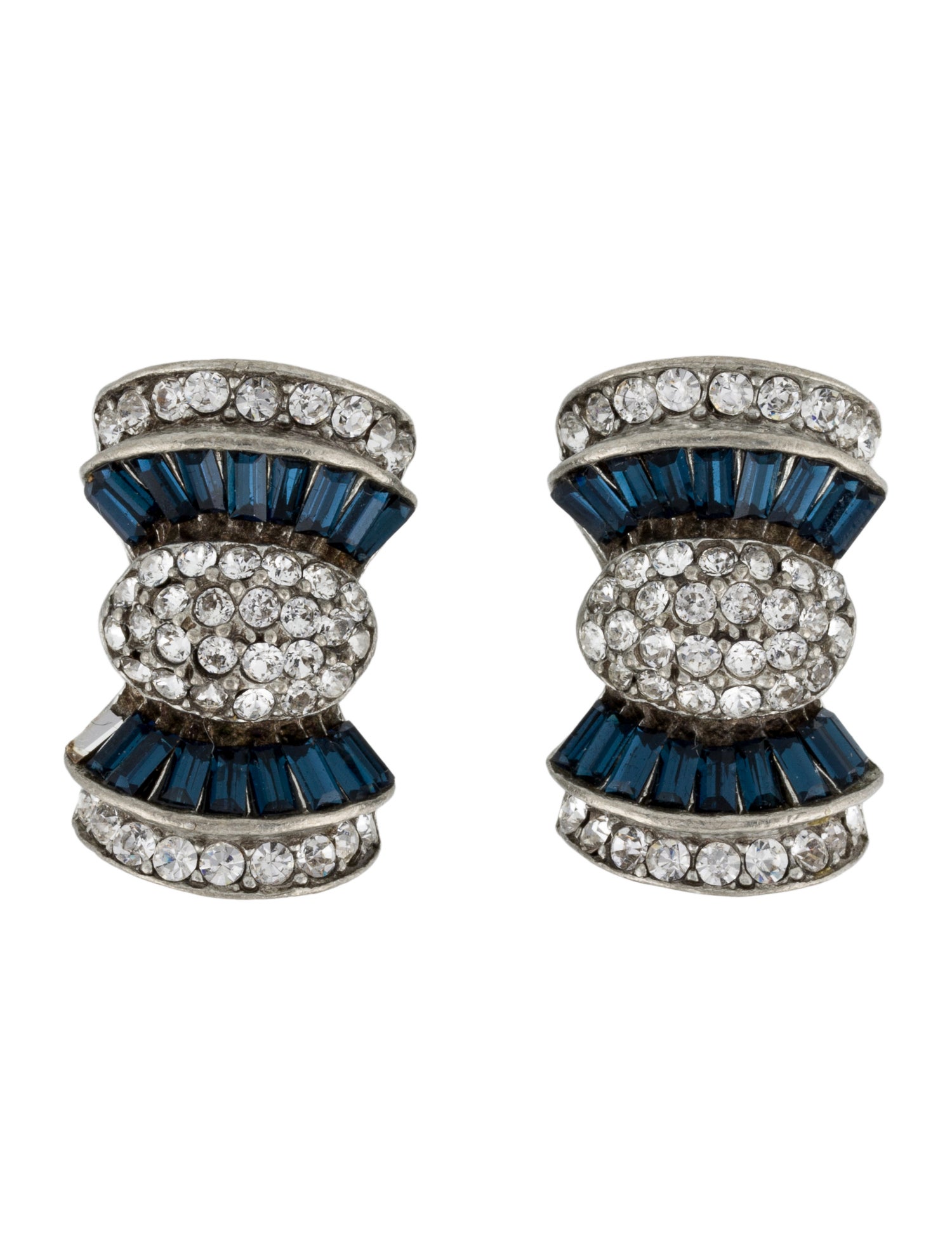 Ben-Amun Crystal Clip-On Earrings