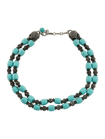Pre-owned Ben-amun Resin Beaded Multistrand Necklace, 16.75"