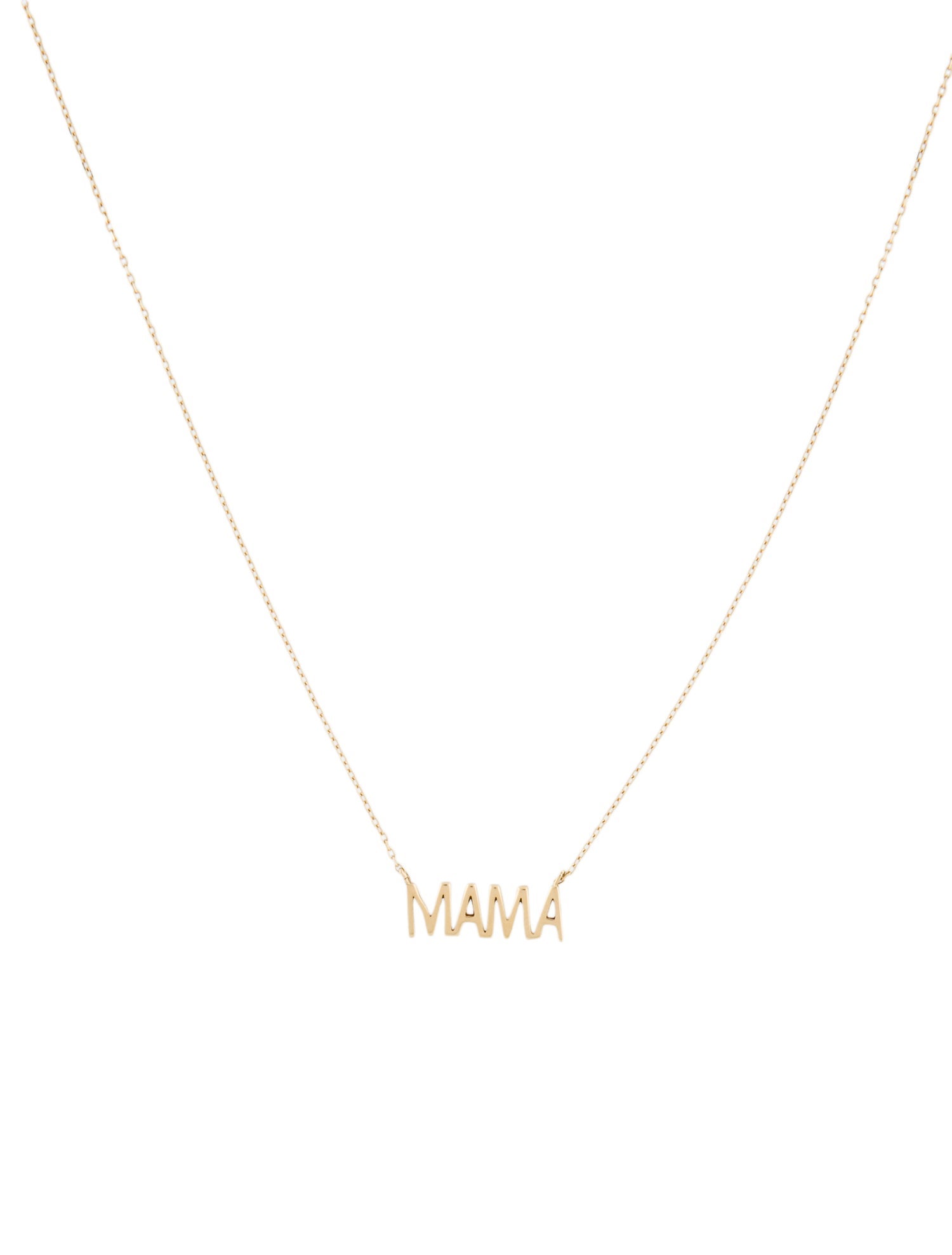 Gorjana 14K 'MAMA' Pendant Necklace