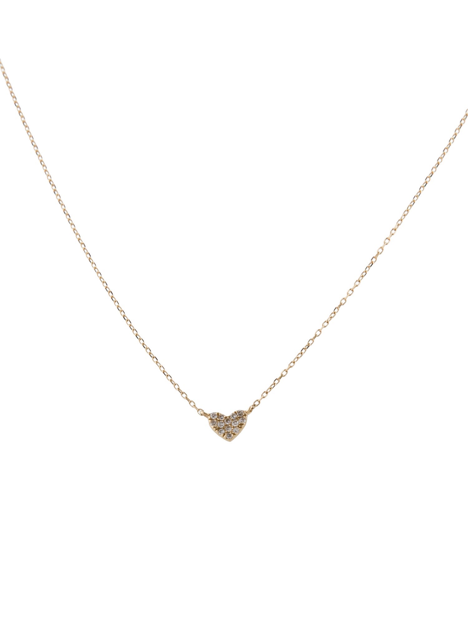 Gorjana 14K Diamond Pavé Mini Heart Necklace