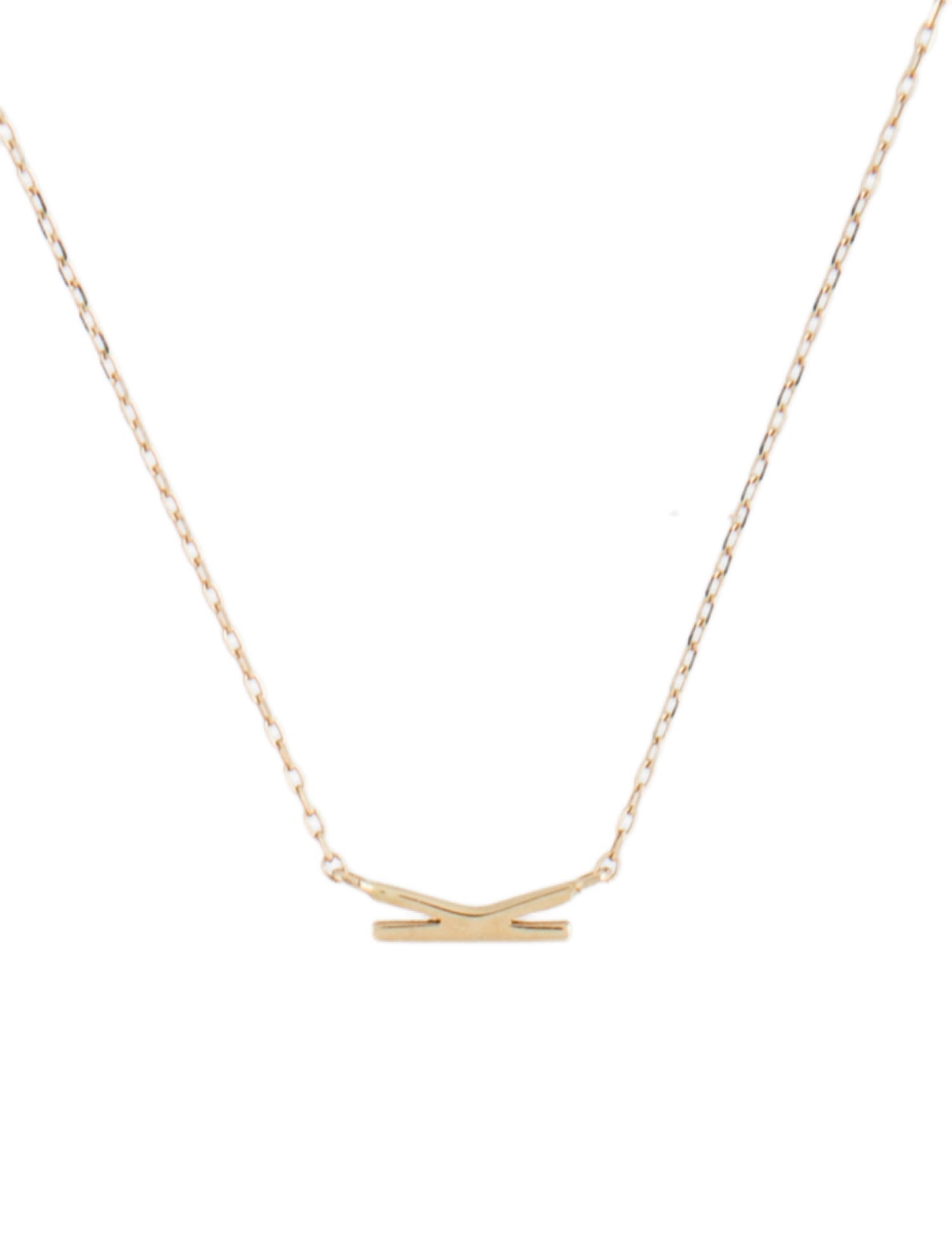 Gorjana 14K Alphabet 'K' Necklace