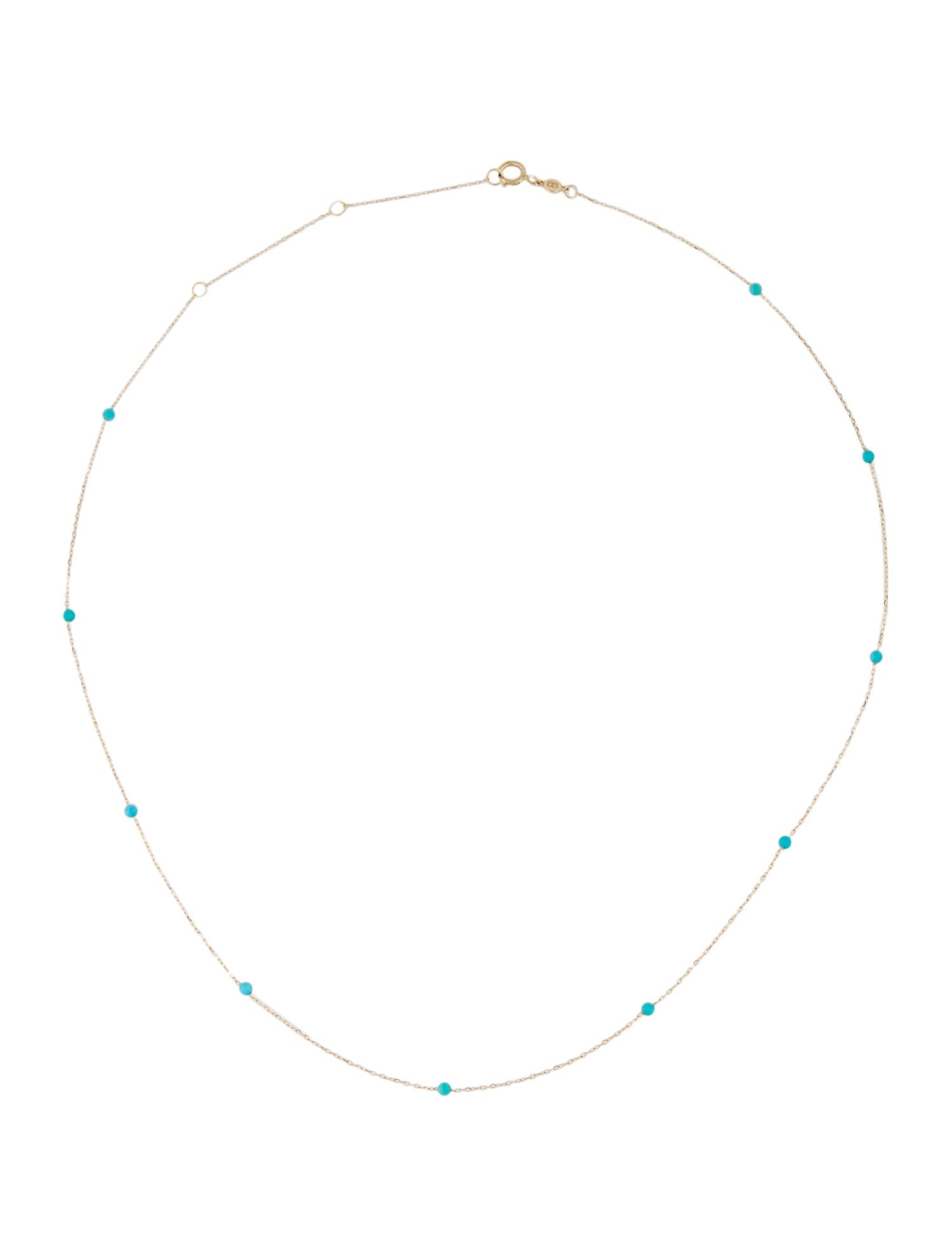 Gorjana 14K Turquoise Newport Necklace