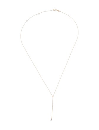 Gorjana 14k Pearl Lariat Necklace