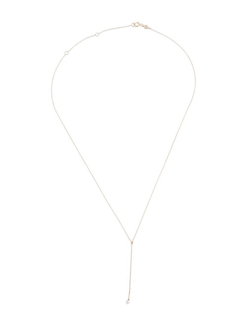 Gorjana 14k Pearl Lariat Necklace