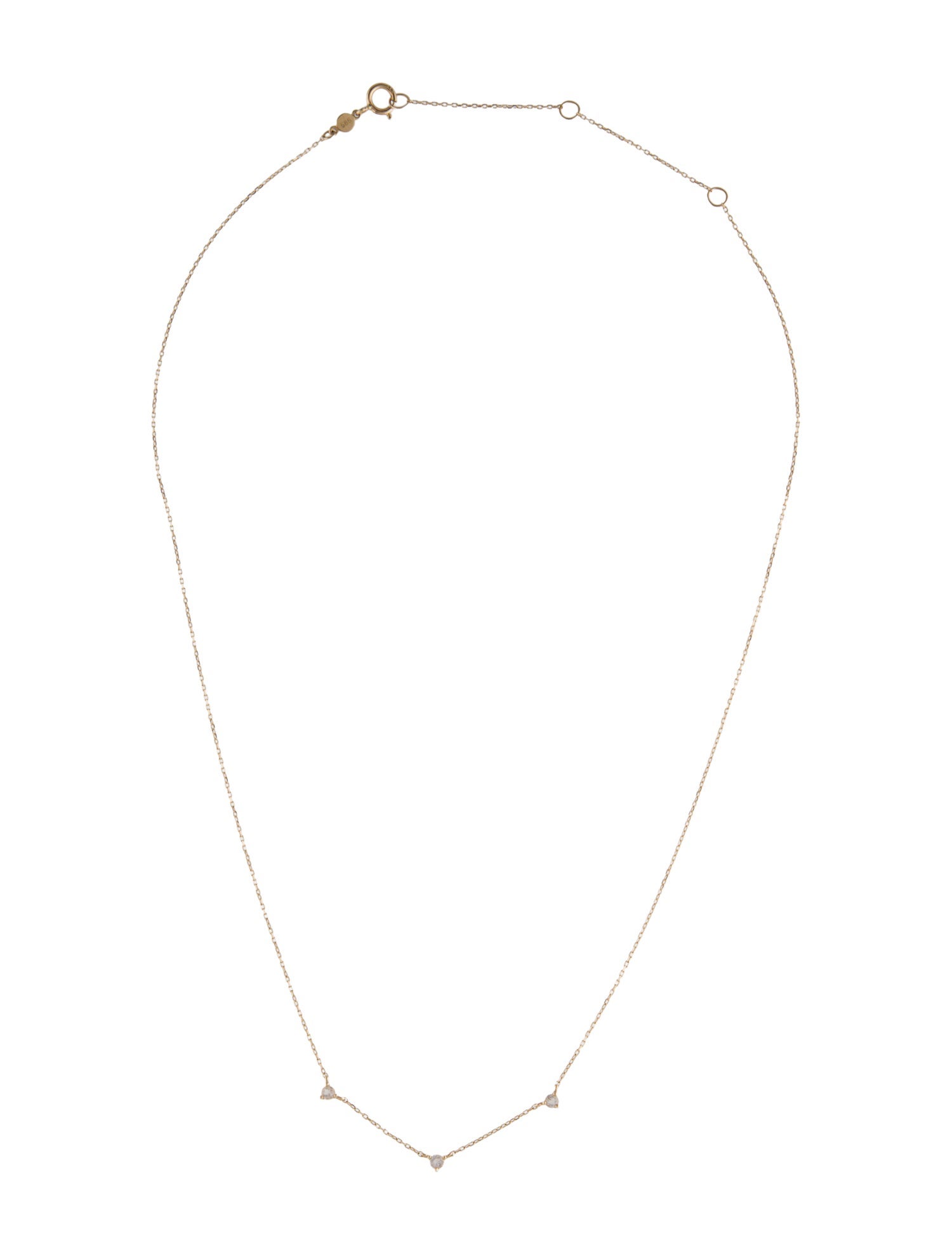Gorjana 14K Goshenite Station Chain Necklace