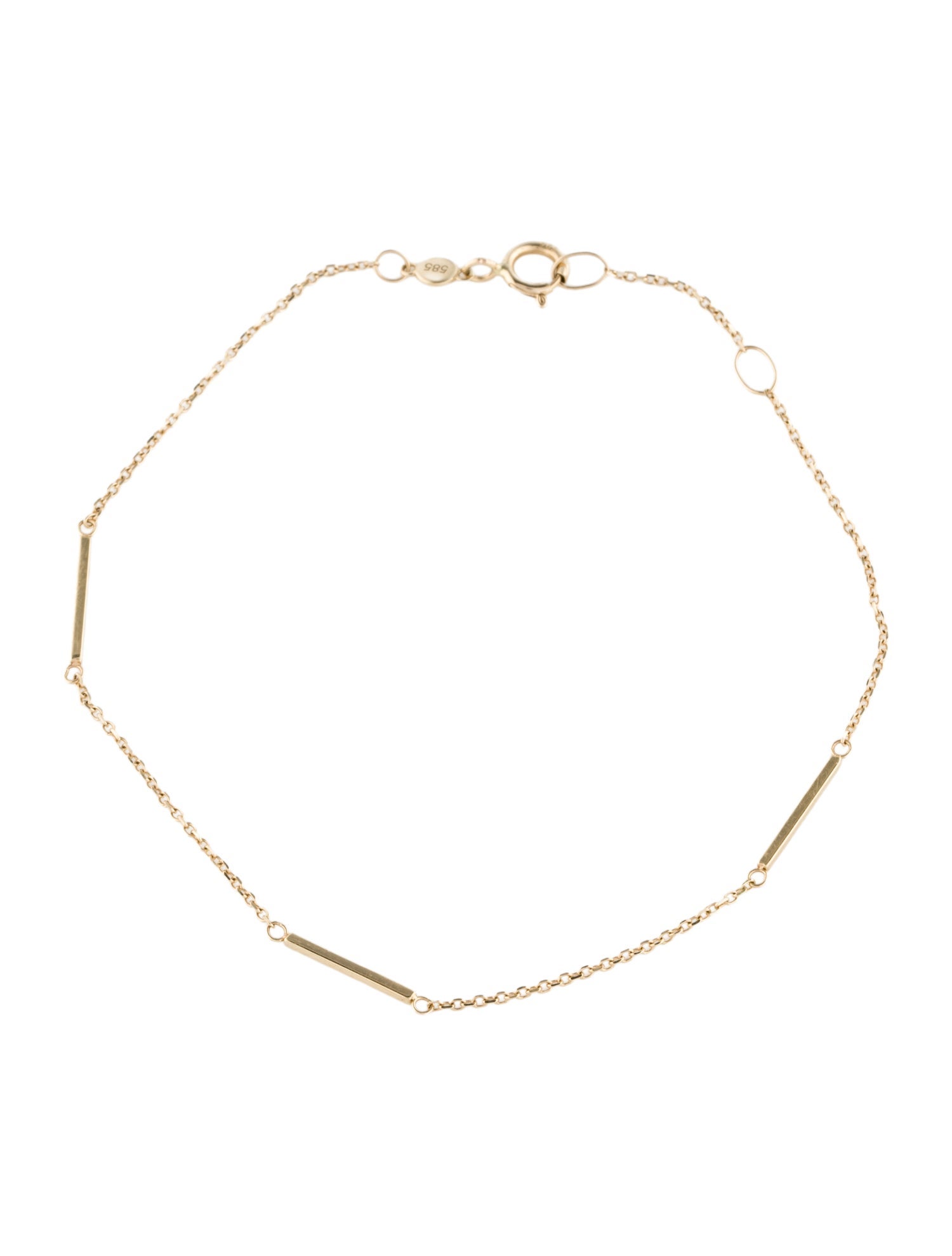 Gorjana 14K Bar Station Bracelet