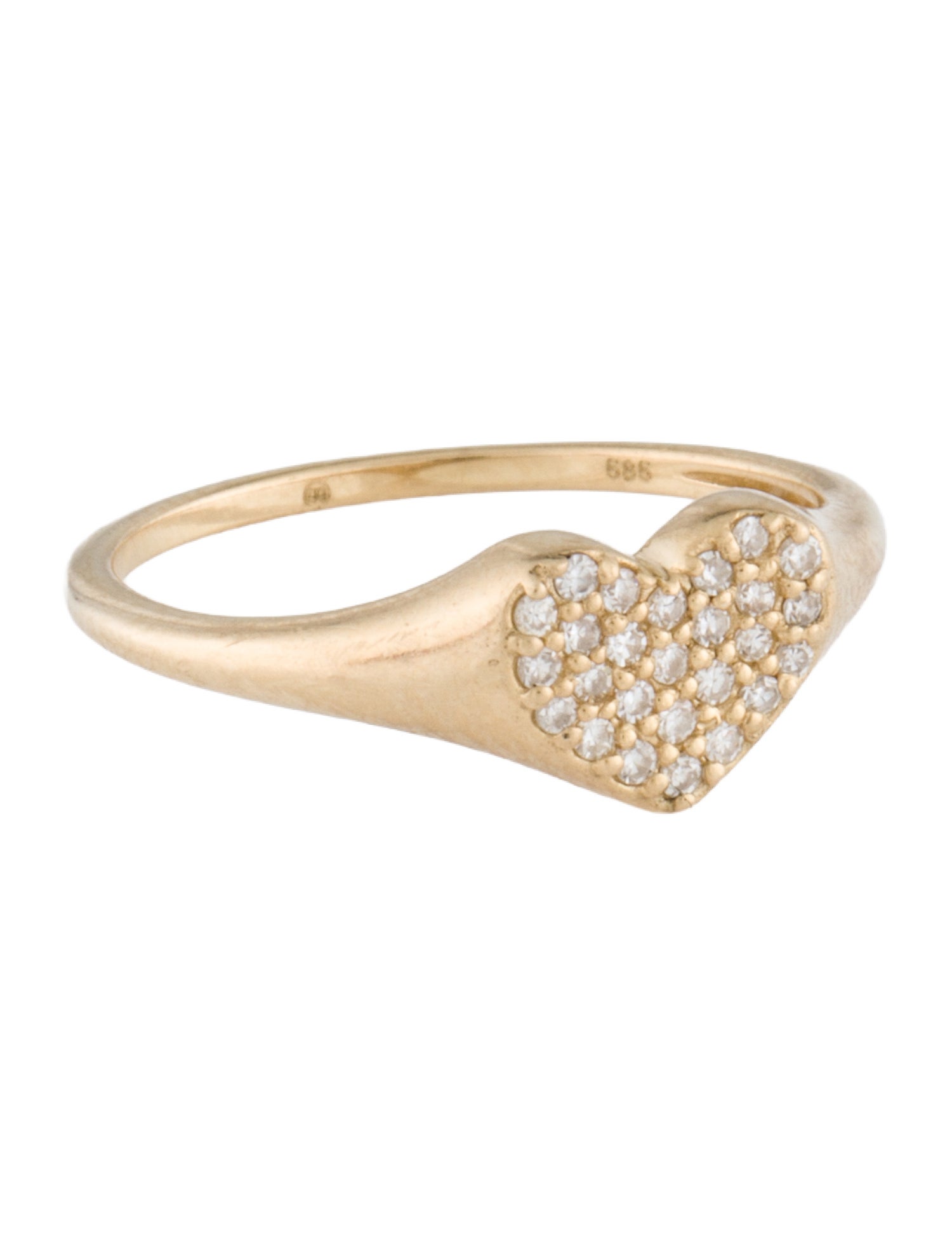 Gorjana 14K Diamond Heart Cocktail Ring