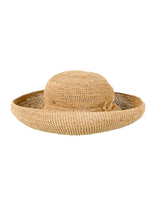 Helen Kaminski Straw Wide-Brim Hat Tan