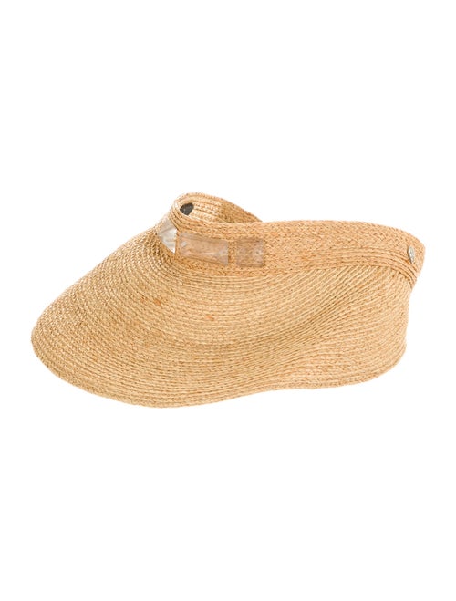Helen Kaminski Straw Wide-Brim Hat Beige