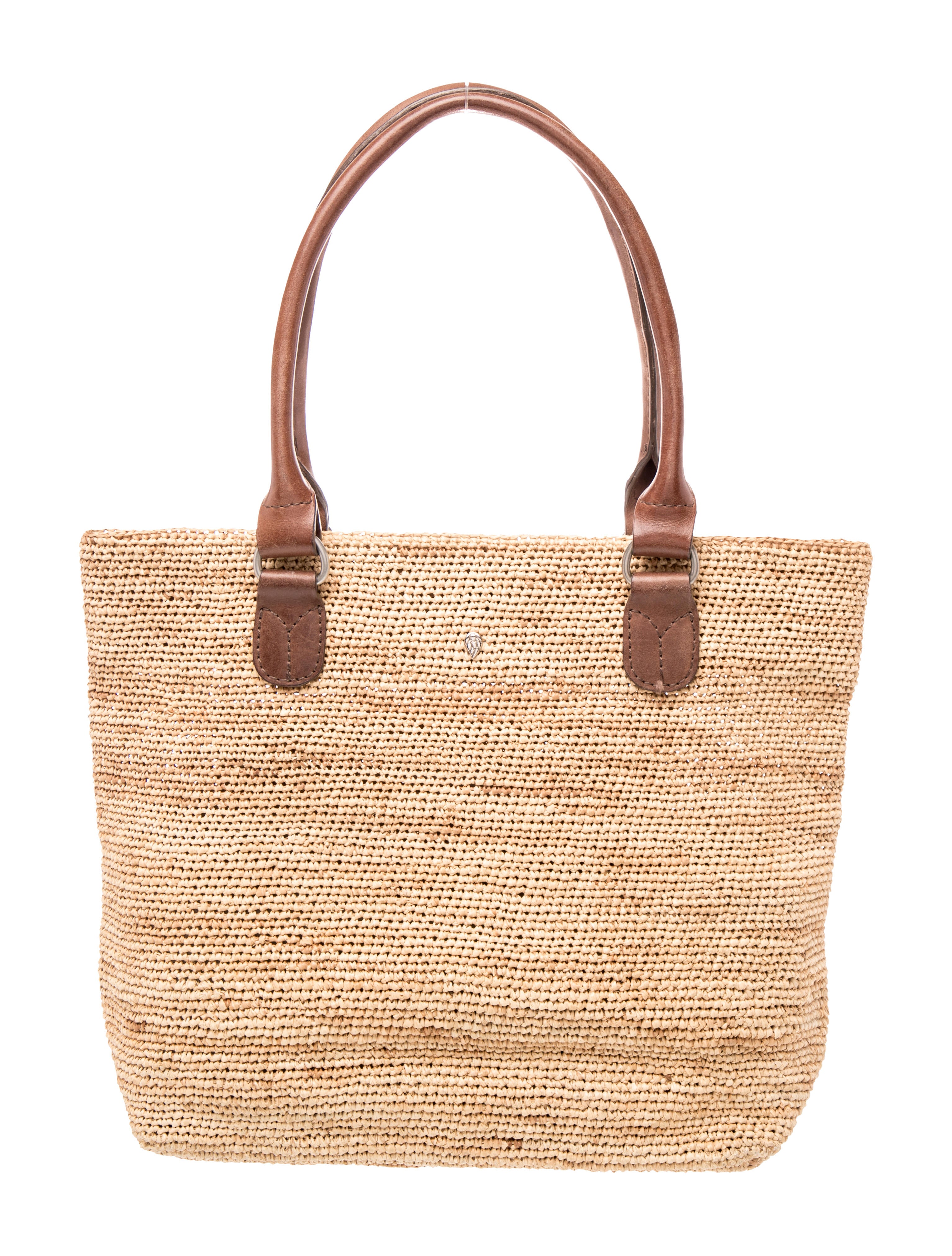 Helen Kaminski Raffia Top Handle Bag
