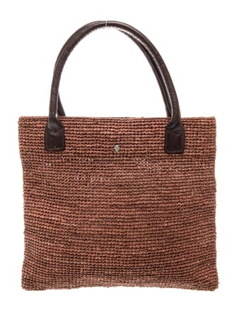 Helen Kaminski Raffia Top Handle Bag