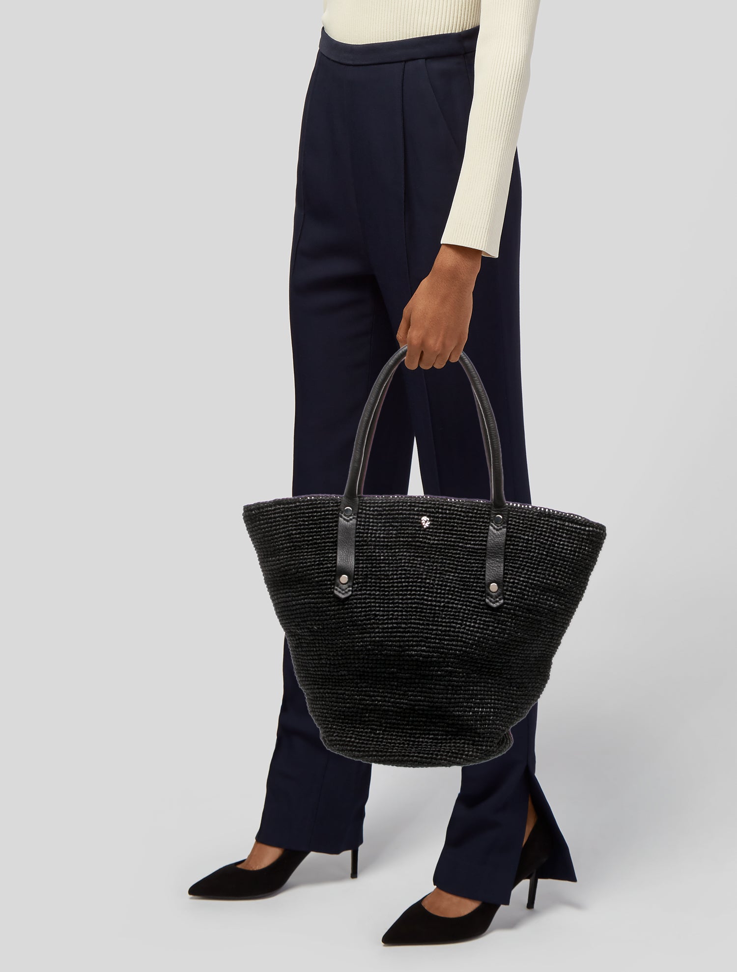 Helen Kaminski Raffia Bucket Bag